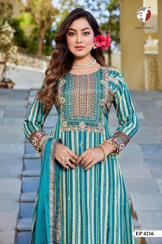 Anju fabrics d.no EP 4216 c cut  Kurtis at wholesale prices